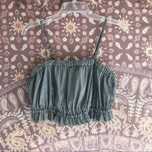 Summery Gingham Crop Top